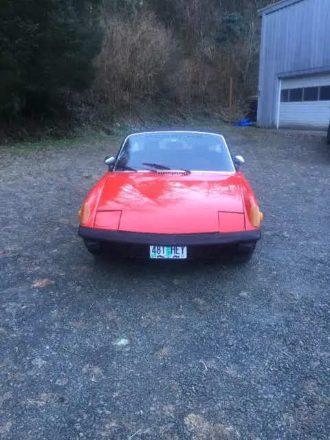1973 porsche 914 1.7 litre red convertible