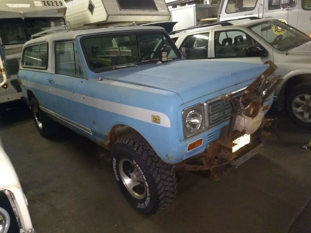 1979 scout ii midas traveler 4x4 plow truck original midas top, upholstery
