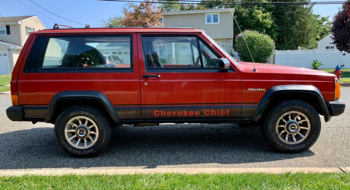 1985 jeep cherokee chief xj 2 door 5 spd 39k miles rare survivor