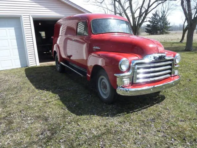 1955 gmc first series one-ton panel truck, low mileage ex fire company, 55