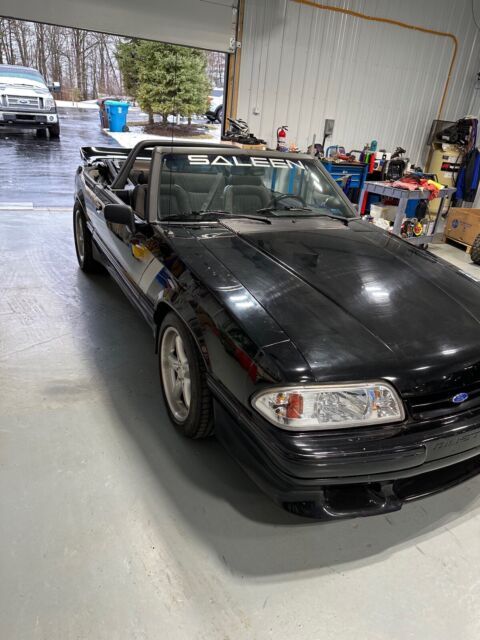 1993 ford mustang convertible black rwd manual lx