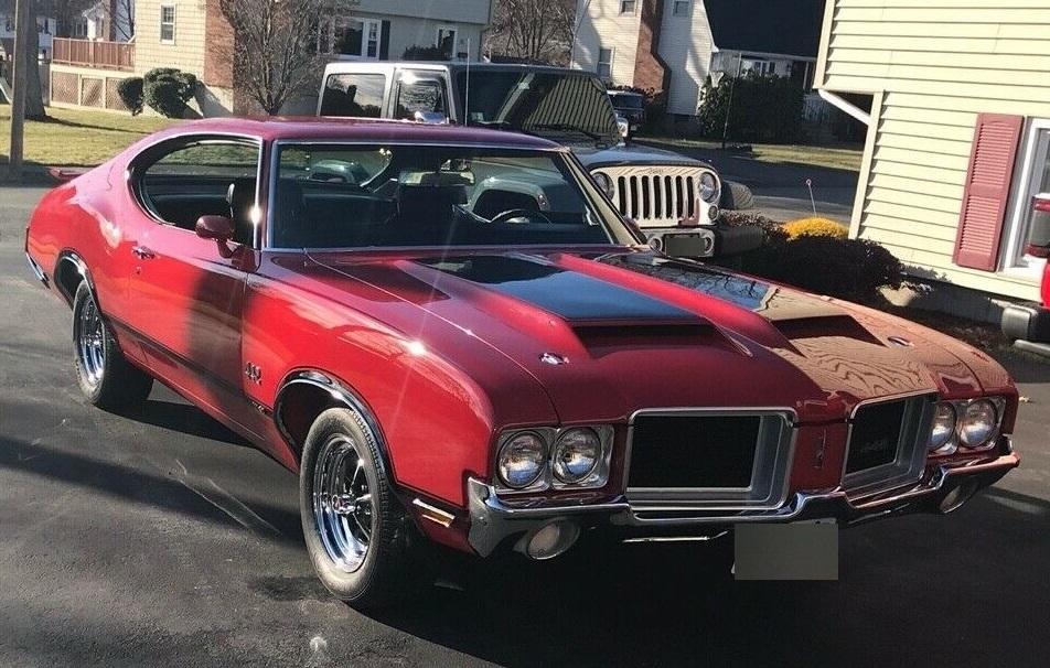 1971 oldsmobile 442 coupe repainted in original matador red