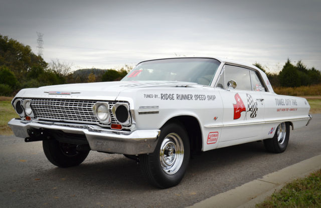 1963 chevrolet impala ss nostalgia drag racer