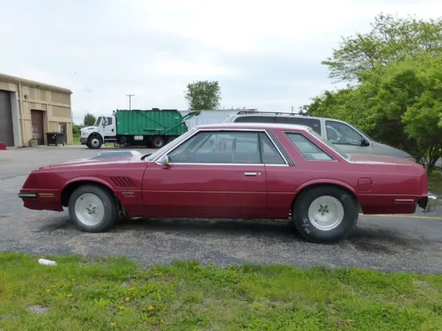 1980 dodge mirada red 2 door - drag car - pro street? - 440 - 727 - dana