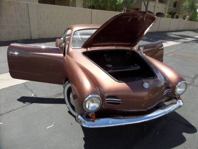 1957 original vw karman ghia lowlight. fully restored. zero mile. clear az title