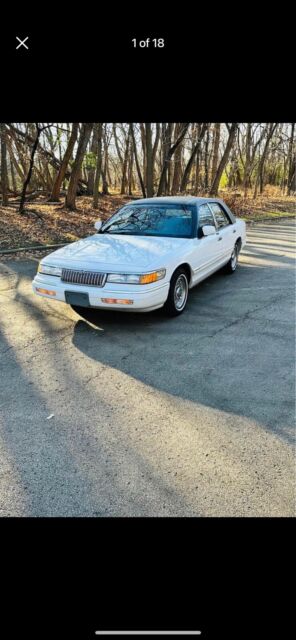 1993 mercury grand marquis sedan white rwd automatic ls