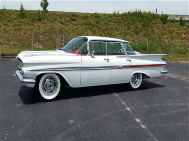 1959 chevrolet impala 2942 miles white/red automatic