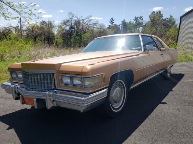 1976 cadillac deville coupe brown rwd automatic