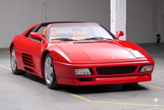 1990 ferrari 348ts 17,373 miles serviced orignal paint tubi exhaust ts targa