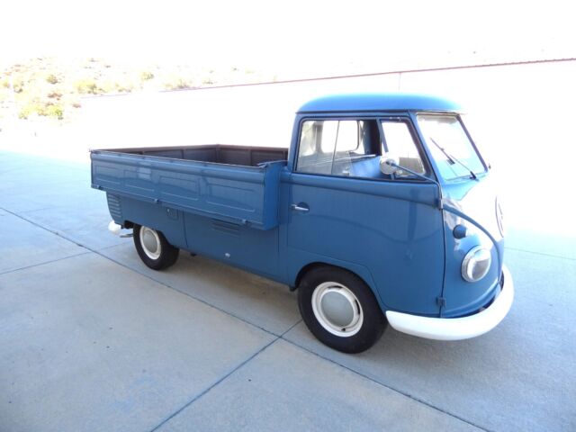 1960 vw bus single cab split window pickup with rare wide bed!