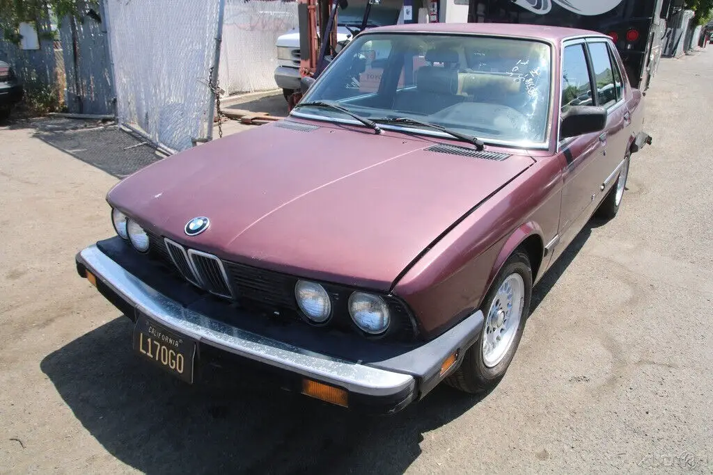 1988 bmw 528e 6cylinder 2.7l no reserve