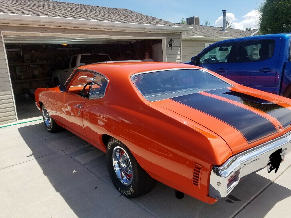 1977 chevrolet chevelle coupe orange rwd automatic none