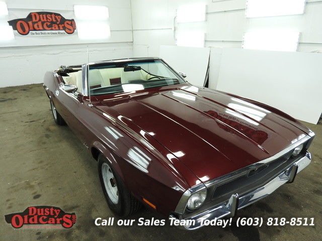 1971 burgundy runs drives body int vgood 302v8 3spd auto!