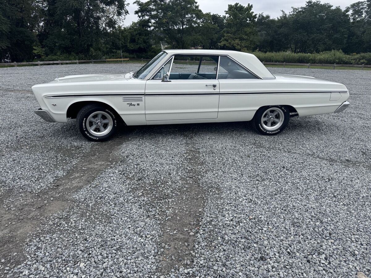 1965 plymouth fury iii 5.9 coupe white
