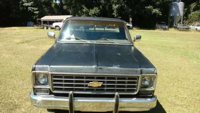 1976 chevrolet c10 silverado squarebody factory buckets!! shop truck rat rod