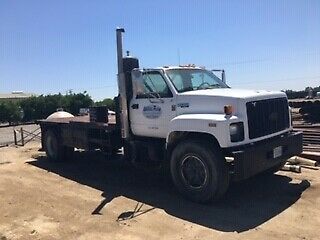 1991 chevy kodiak flatbed truck, c7 cat motor