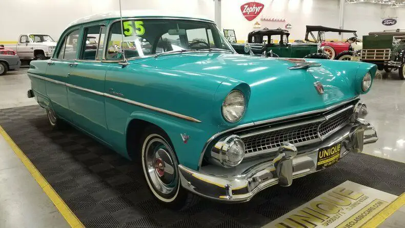 1955 ford customline sedan y! power steering conversion! nice driving car!