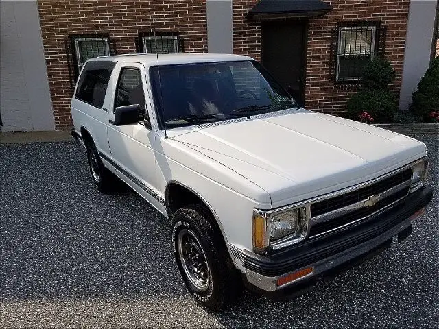 1991 chevrolet blazer s10 4x4 low 43k miles!!! a/c no reserve!!!!!