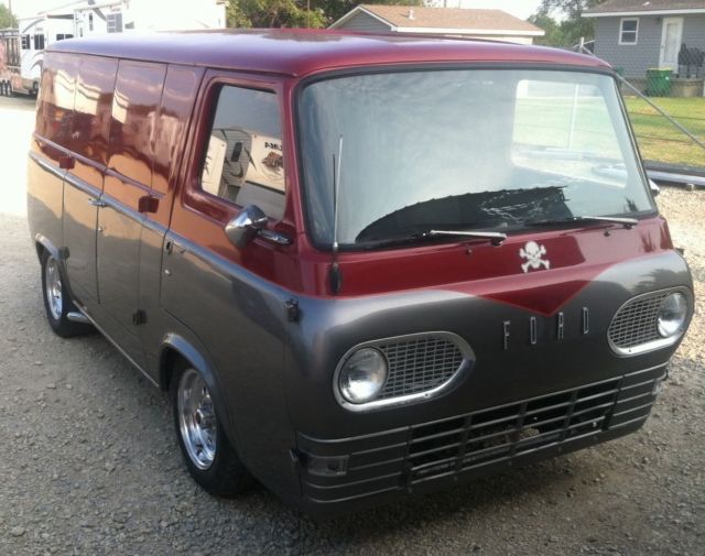 1962 ford e-100 van (mobile billboard) business advertising