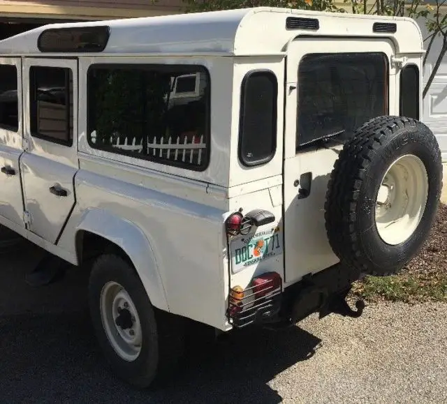 1986 lhd land rover 110 / defender tagged and titled in florida