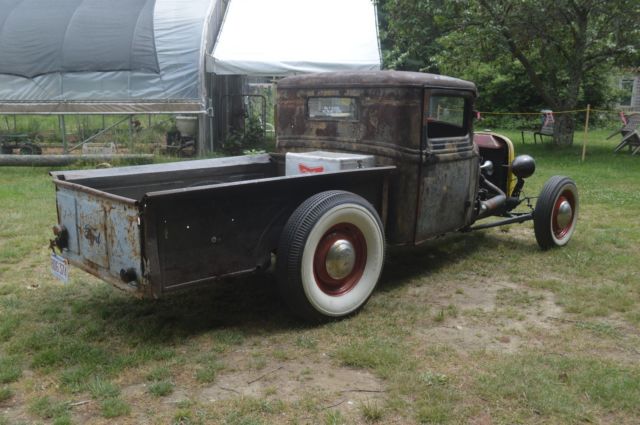 1932 ford pickup hot rod rat rod model a powered must see chopped and channeled