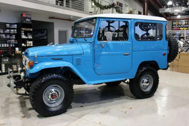 1978 toyota land cruiser fj40 2f 4.2 a/c sky blue fj company restoration