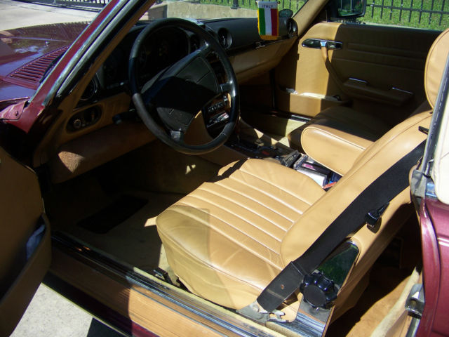 classic 1986 560sl mercedes benz (burgandy)