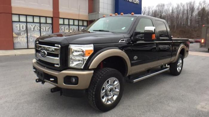 2013 ford f-350 super duty platinum 4x4 platinum 4dr crew cab 6.8 ft. sb srw pickup for sale in bennington, vermont