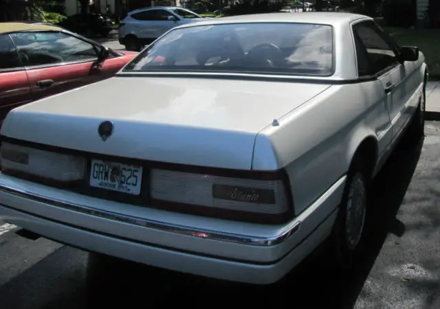 1988 cadillac allante hardtop convertible, pearl white