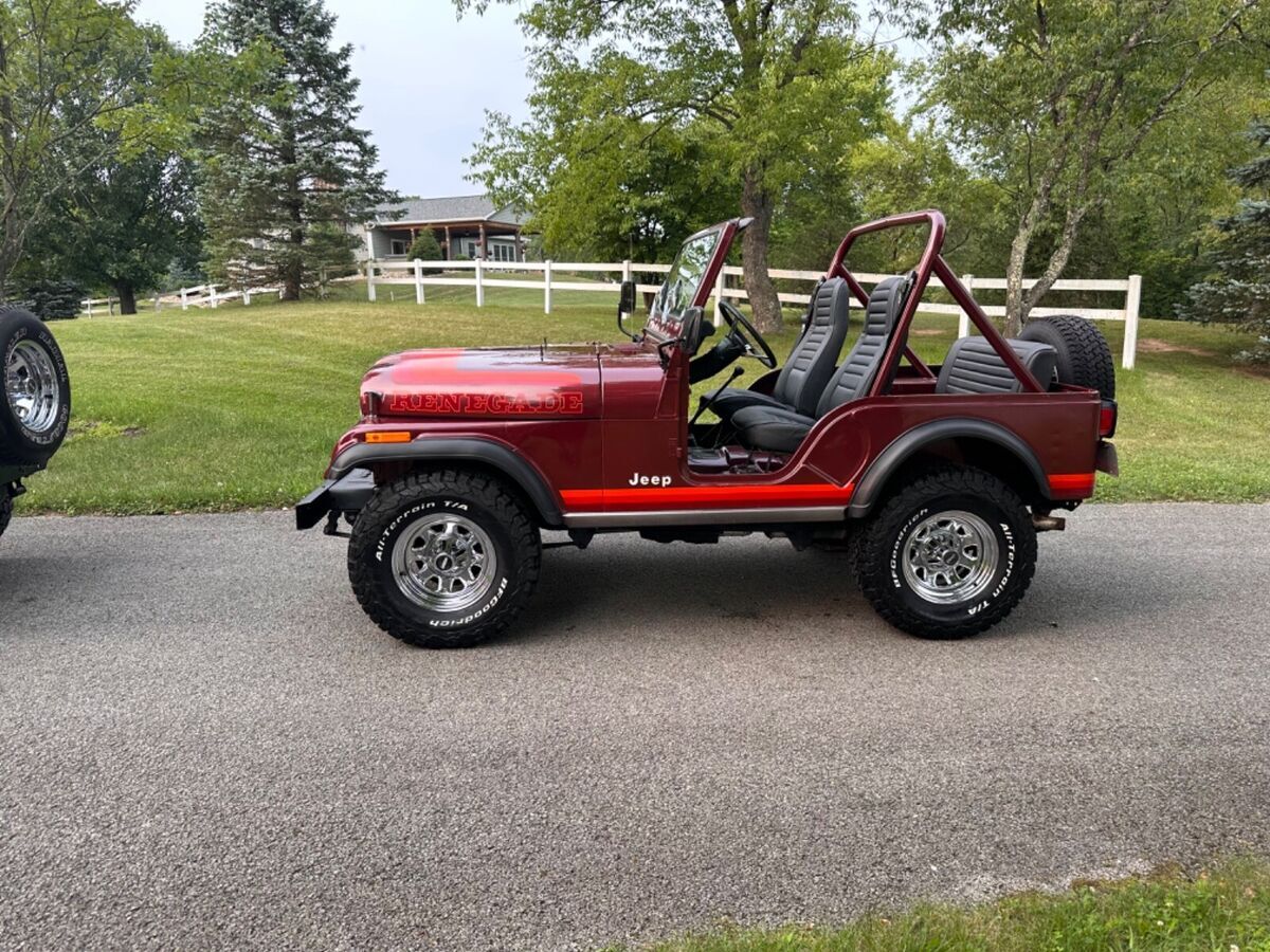 jeep cj 5 maroon