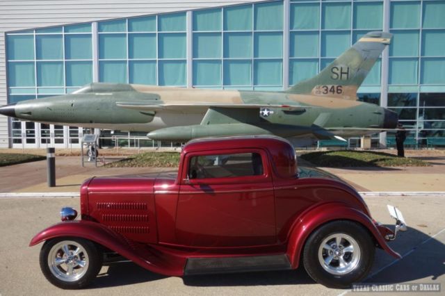 1932 ford deuce coupe - stage iii chassis & 565hp+ 427 v8 leather, a/c, 87 miles