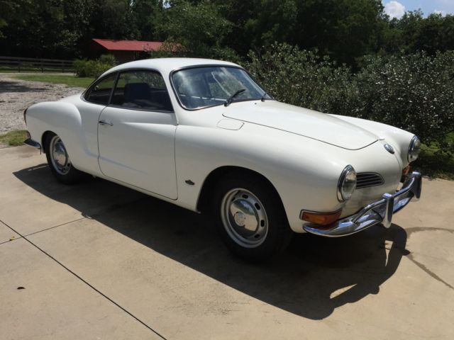 1970 white volkswagen karmann ghia coupe