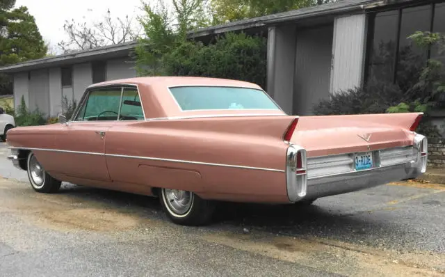 1963 63 cadillac coupe deville pink survivor 58,045 original miles