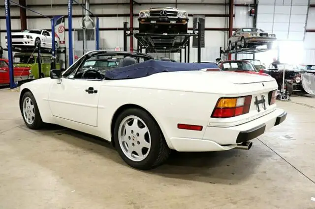 1990 porsche 944 44289 miles alpine white convertible 3.0 liter 4 cylinder 5-sp