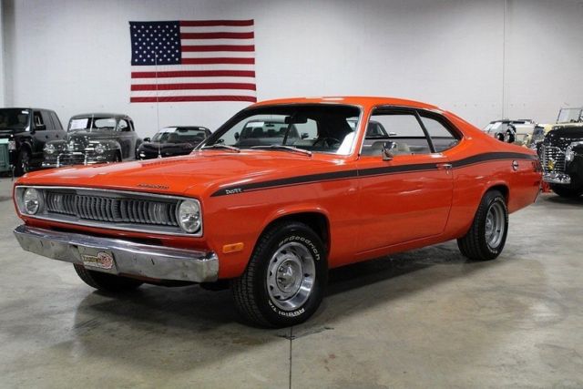 1972 plymouth duster 46388 miles orange coupe 340ci v8 3 speed automatic