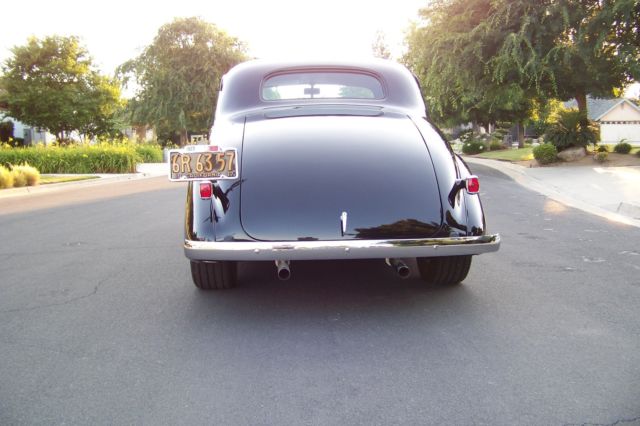 1937 chevy master delux coupe: car show ready, black on black, v8