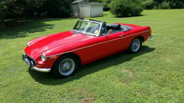 mg mgb wire wheels - new tires - split rear bumper - rebuilt engine - serviced