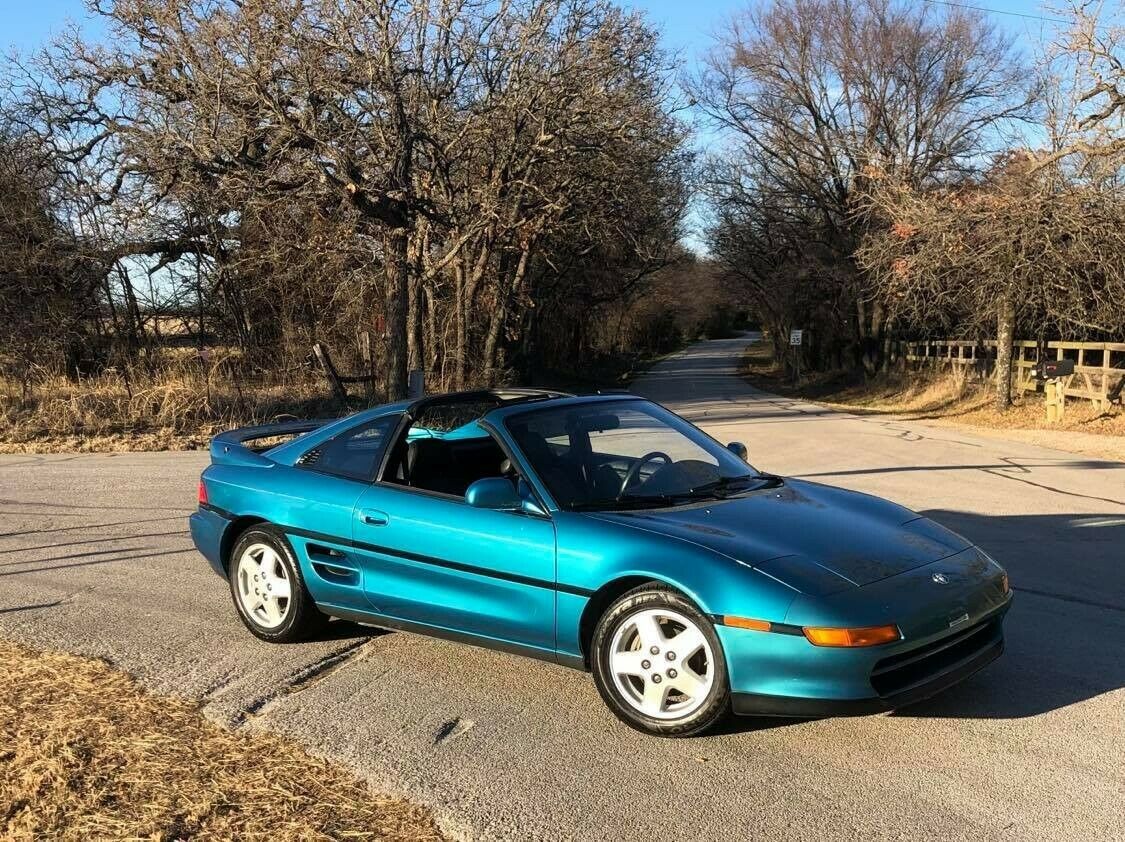 1993 toyota mr2 t-top na turquoise pearl