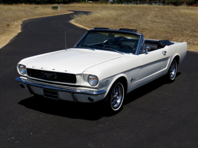1966 ford mustang convertible 289 v8 -5-speed manual rally pac - california car