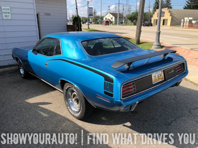 1970 plymouth 'cuda 426 hemi, jamaica blue, drive it anywhere!