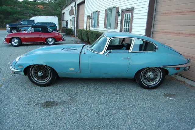 1971 jaguar xke series 2 e-type coupe 1 owner, project, no rust, runs,rare color