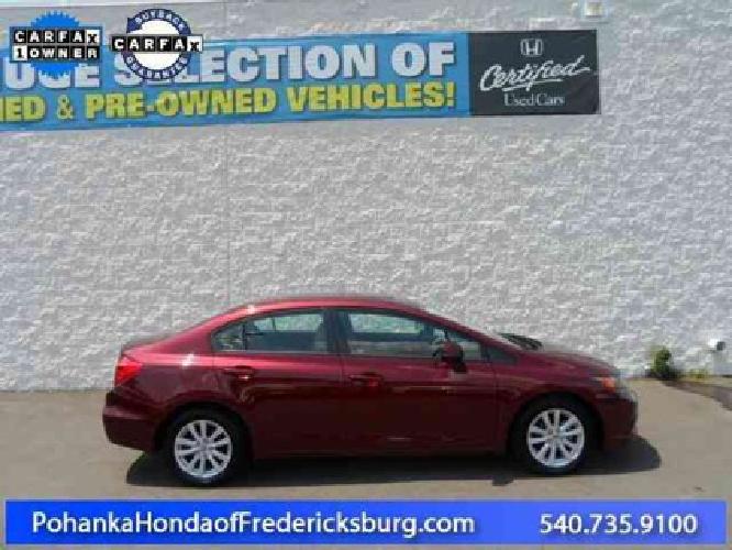 2012 honda civic sdn ex-l in fredericksburg, va