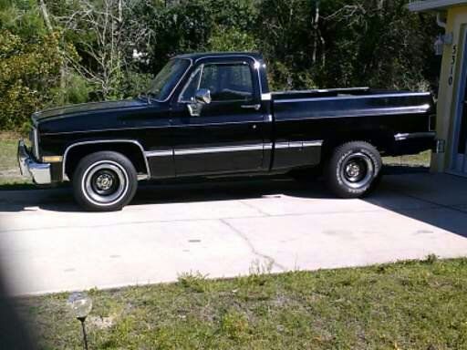 1985 black mostly restored chevvy silverado