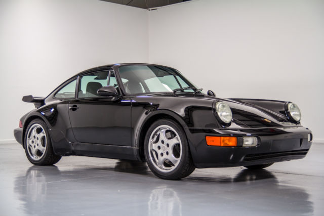 1991 porsche 911 turbo - black/black - 54,328 miles - recent service - 2 owners