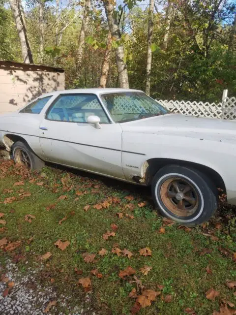 1975 pontiac lemans white