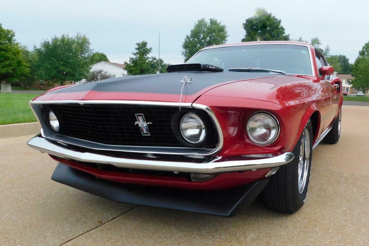1969 ford mustang mach one 200 mile 428 cobra jet ram air rotisserie restored!