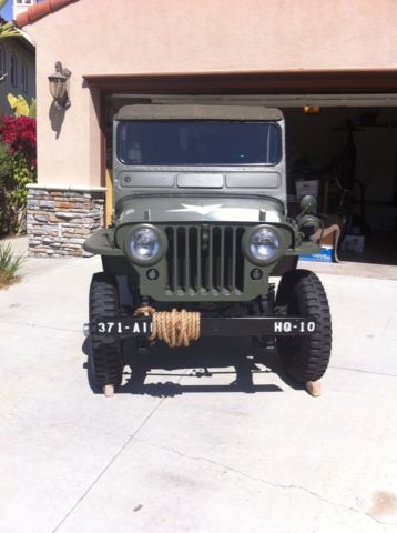 1946 willys cj2a 4x4 professionally restored u.s. army style vehicle
