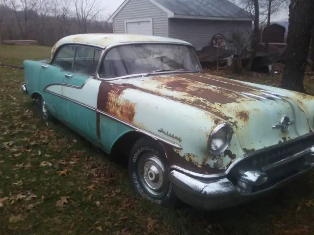 ted due to non paying bidder!1955 oldsmobile 88 4 door hardtop