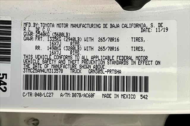 2020 toyota tacoma sr5