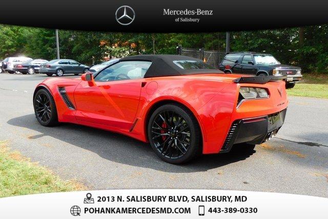 used 2016 chevrolet corvette z06 convertible salisbury, md 21801 for sale in salisbury, maryland